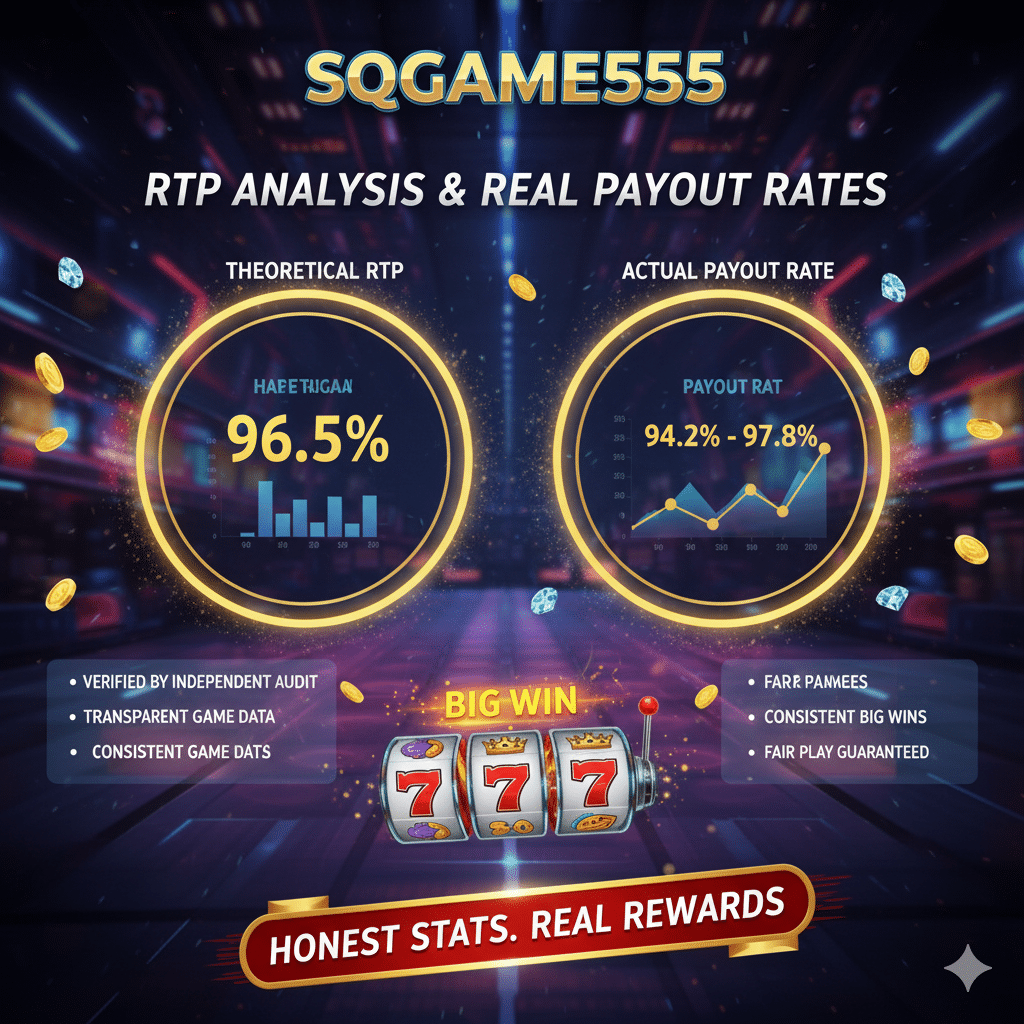 วิเคราะห์ค่า RTP กับอัตราแตกจริงของเกมสล็อต sqgame555